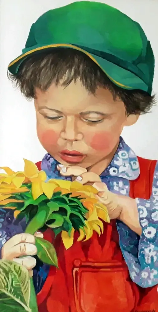 Boy with Sunflower