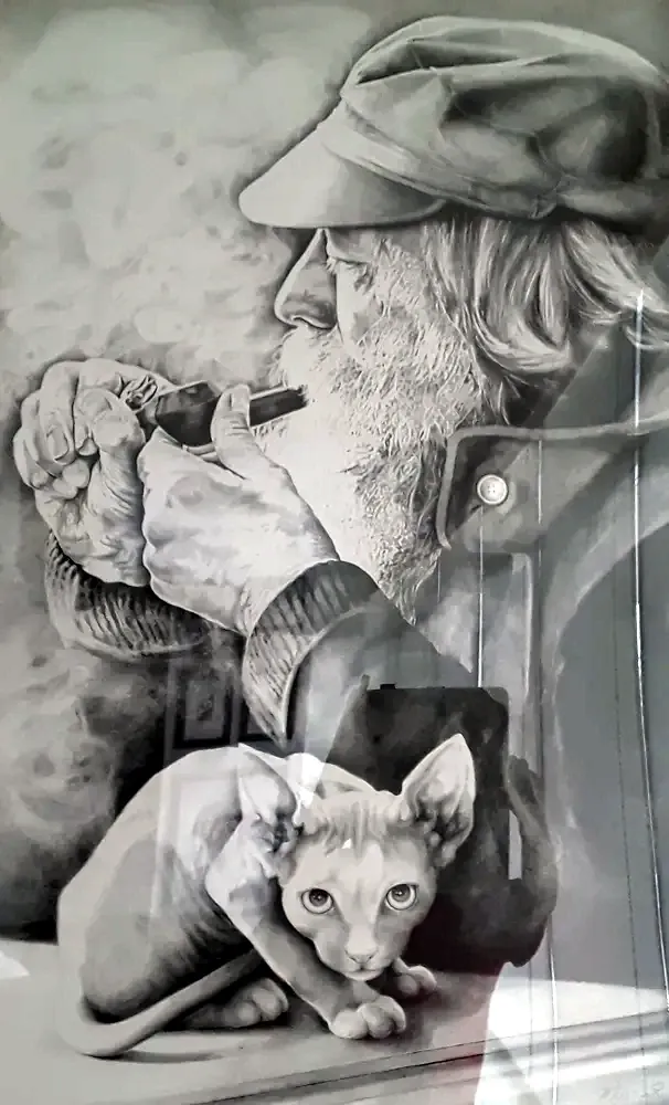 Old Man with Pipe