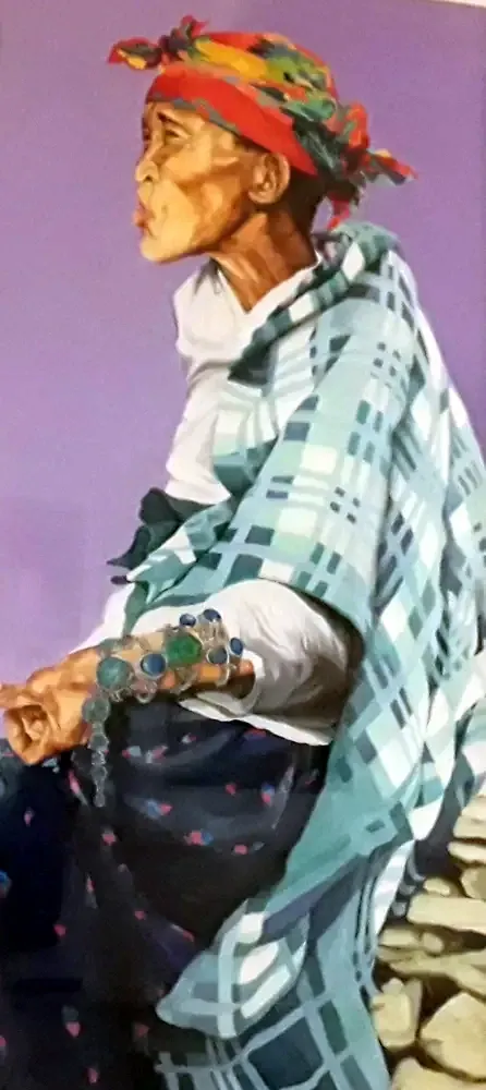 Woman with a Blanket